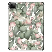 iPad Pro 11-inch (3rd/4th gen) iPad Impact Case Botanical mint green leaves pink ivory peony floral
