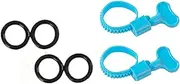 High Chair Foot Rest Accessories,Universal Non-Slip Elastic Retainer Adjustable Highchair Footrest Accessories with 4 Rubber Rings,Footrest Compatible with IKEA Antilop High Chair Accessories
