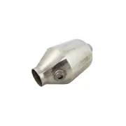 Redback Round Petrol Ceramic Catalytic Converter - Euro 5 & 6 In/Out 2" CPSI 400