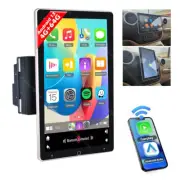 4+64GB Android 13 Apple Carplay Car Stereo Radio Rotatable 10.1'' Double Din GPS