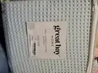 New Great Bay Home 100% Combed Cotton King Size Navy Blue Mikala Blanket
