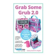 Quilting Sewing By Annie Grab Some Grub 2.0 Lunch Bag Pattern