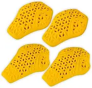 FOXKULL CE Back Armor Protection Pad and CE Level 2 Elbow and Shoulder Certified Armor Pads Set