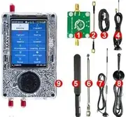 PortaPack H4M + HackRF Kit with Antennas,3.2 Inch TFT 1MHz-6GHz Professional Wireless Radio Transceiver ABS Shell,Capture Replay for Communication Radio Transceiver