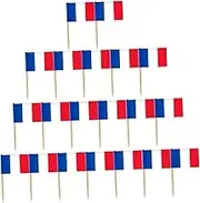 PHENOFICE 200Pcs National Flag Pattern Dessert Flag Toothpicks Decorative Cocktail Toppers for Fruit Cakes Appetizers for Hawaiian Parties Celebrations