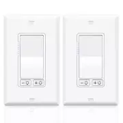 2PK 3 Way Dimmer Light Switch for Dimmable LED / CFL / Halogen / Incandescent