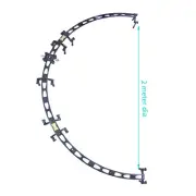 Half Circle Camera Track Curve viodeo Slider 1meter radius Load 15kg Shootvilla