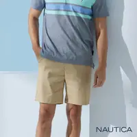 在飛比找momo購物網優惠-【NAUTICA】男裝 經典素面休閒短褲(卡其)