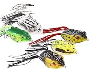 LLEIIshen 9Pcs Fishing Lures Soft Topwater Baits Double Hooks Top Water Artificial Soft Bait Winter Fishing Tackle/1393