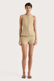 Florine Mini Shorts Caramel