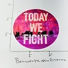 Pink Aesthetic TODAY WE FIGHT Vinyl Sticker Decal Car Skateboard • w/ Tracking‼