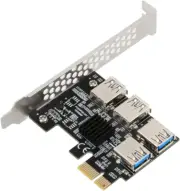 PCI-E 1X to 16X Riser Card Pci-Express 1 to 4 Slot Pcie USB3.0 Adapter Port