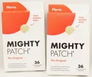2 x Mighty Patch The Original 36 Count Hydrocolloid Blemish Acne Patches NIB