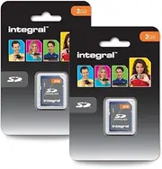Integral 2GB SD (Secure Digital) Memory Card - 2 Pack | Legacy Device Compatible - Cameras, MP3 Players, Camcorders and more