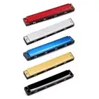 for Key C Harmonica 24 Hole, Tremolo Harmonica with for Case for Adult Children