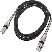 Sosoport Audio Line Microphone Cord for Speaker 3 Pin Mic Cord Microphone Cable Cable Mic Accessory Dynamic 3 Pin XLR Wire Copper Black