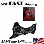 Pickguard Golden Hummingbird Scratch Plate Pickguard Black - MOD part