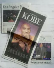 KOBE BRYANT LA Los Angeles Times Full Complete Newspaper Tribute Memorial 2020