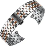 [RAYESS] Precision Steel Watch Band Chain for Tissot T122 Carson Zhenme 1853 Men's T122410a T122407A T122207A Wrist Strap 20mm