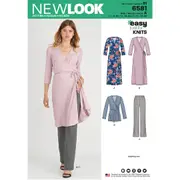 New Look Pattern 6581 Knit Dresses or Shirt or Pants