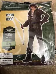 ROBIN HOOD BOYS COSTUME SIZE LARGE 10-12 (with defect)