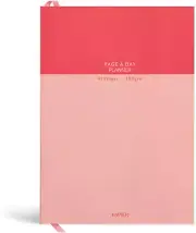 Undated Daily Planner Pink 8.46"L X 6.02"W Hardback Cover Notebook Diary Write