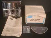 Historic Restoration Rennovation NEW Sears Chrome Soap Dish Holder w/Grab Bar