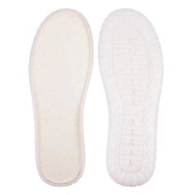 1pair Shoes Outer Soles Pad US Size 10 Plush Mat Woven Protector Bottom White