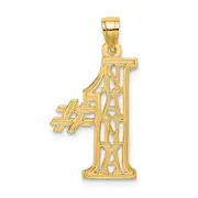 14K Yellow Gold #1 Nana Charm