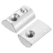 M5 t Spring Nut, 10 Pcs 4545 Series Half Round Roll in Spring with Slot 10mm