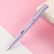 Business Signature Pen, Office Gift Signature Pen Ergonomic Grip and Tip Size 0.38mm - Perfect for any Writing and Calligraphy (Purple)