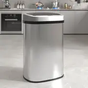 Advwin 50L Rubbish Bin Motion Sensor Kitchen Smart Trash Can Silver