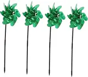 Totority 4pcs Decorative Wind Spinners Bird Repelling Windmill for Outdoor Garden Decor Lightweight Durable Design Eye Catching Whirligigs for Lawn and Patio