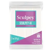 Sculpey III® Polymer Oven-Bake Clay, White, Non Toxic, 2 oz. bar, Great for