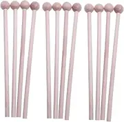 LIFKOME 12Pcs Wooden Percussion Mallets for Xylophone and Glockenspiel Comfortable Grip Drum Sticks for Music Lovers for Home School and Festivals