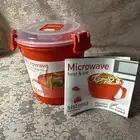 Sistema To Go Soup Mug ORANGE Gift Box 22.1 oz. Clip Lid Phthalate BPA Free
