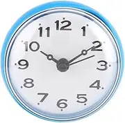 Joyzan Shower Clock Suction Cup Wall Clock Mini Bathroom Clock Waterproof Bath Suction Clock for Shower Washroom Kitchen(Blue)