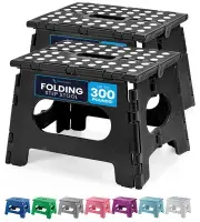 Lightweight Step Stool for Kitchen Bathroom Bedroom Supports Adults and Kids
