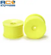 Tamiya RC 4WD Buggy Rear Dish Wheels - Hex Hub / Yellow TAM54749