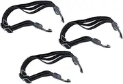 Parliky 3Pcs Elastic Rope Luggage Straps for Bikes Motorcycles Helmets Durable Band for Securing Luggage Gear for Travel Outdoor Activities