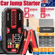 Portable Car Jump Starter 6000A Protable Power Bank Pack Battery Charger Booster
