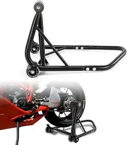Xitomer 27.4mm Pin Motorcycle Rear Wheel Stand with Wheels Motorcycle Single Side Swingarm Rear Lift Fit for Tiger 1050, Tiger 1050 Sport, Tiger Sport, Speed Triple, Speed Triple R, Sprint GT