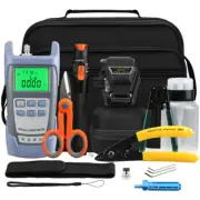 FTTH -70~+10dBm Power Meter+Fiber Cleaver+10mw/VFL Fiber optic tool testing kit