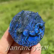1.7" Natural Moonstone Unicorn Skull Carved Crystal Totem Quartz healing1pc