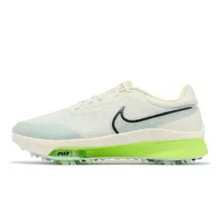 【NIKE 耐吉】高爾夫球鞋 Air ZM Infinity Tour Next% 男鞋 女鞋 寬楦 白 綠 氣墊 鞋釘(DM8446-131)