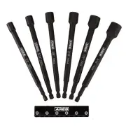 70650-6-Piece SAE Magnetic Impact Nut Driver Bit Set - Impact Grade Nut Sette...