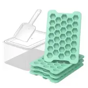 Small Ice Cube Tray for Freezer: Easy Release Ice Cube Maker - Plastic