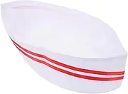 [SAFIGLE] Baker Cooking Caps Lightweight Comfortable Unisex Chef Hat Food Service Cap Red
