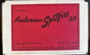 Anderson Spitfire Vintage Model Airplane Engine .65 Extra Head 3/8X24 NOS