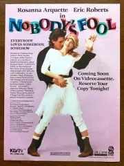 1987 Nobody's Fool Vintage Movie Print Ad/Poster Rosanna Arquette Eric Roberts